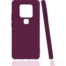 Tekno Grup Tecno Camon 16 Kılıf Kamera Korumalı Mat Premium Silikon Kılıf Mürdüm Mürdüm