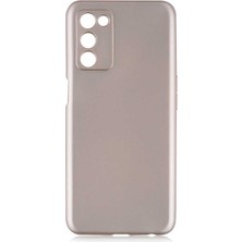 Tekno Grup Oppo A55 5g Kılıf Kamera Korumalı Mat Premium Silikon Kılıf Gold Gold