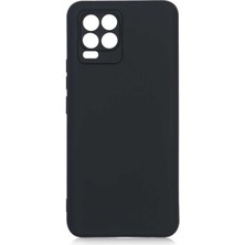 Tekno Grup Realme 8 Pro Kılıf Kamera Korumalı Mat Premium Silikon Kılıf Siyah + Cam Ekran Koruyucu Siyah