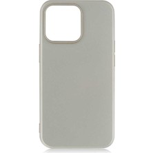 Tekno Grup Apple Iphone 13 Pro Kılıf Mat Premium Silikon Kılıf Gold + Tam Kaplayan 6d Nano Ekran Koruyucu Gold