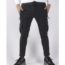 Black Steel Yanları Kargo Cepli Düz  EŞOFMAN-8820