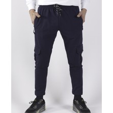 Black Steel Yanları Kargo Cepli Düz  EŞOFMAN-8820