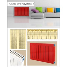 Bautherm Grande Serisi Alüminyum Radyatör Yükseklik 180 cm Genişlik 144 cm ( 17 Dilim )