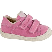 Kids A More Pearl Çift Cırtlı Deri Içi Kürklü Kız Ayakkabı Pembe