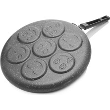 EW's Kitchenware Gri Gülen Yüz Pankek Kalıbı