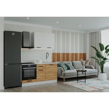 T Designo Tdesıgno Kolgu Mutfak 160 cm Tezgah Dahil Değil Meşe-Beyaz