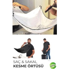 Easyso Evde Saç Sakal Traş Önlüğü Sakal Kesme Örtüsü Traş Önlüğü