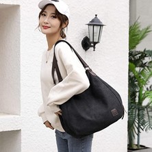 Fashion Smart Vintage Kadın Günlük Omuz El Tote Hobo Alışveriş Çantası (Yurt Dışından)