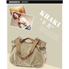 Fashion Smart Kadın Gündelik Retro Kanvas Günlük Omuz Çantası Alışveriş Çantası (Yurt Dışından)