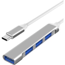 Daytona 809-CC Macbook Uyumlu Type-C to 4* USB 3.0 Splitter 5 Gbps Çevirici Hub Adaptör