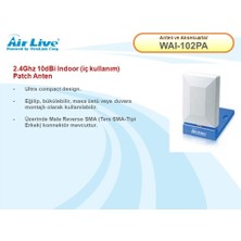 Airlive Air Live WAI-102PA Anten 2.4ghz 10DBİ R-Sma 110° 50ω Iç Mekan Yüksek Kazanç Anteni