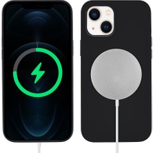 AktarMobile iPhone 13 Kılıf Magsafe Özellikli Içi Kadife Silikon Kapak