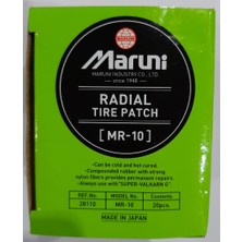 Maruni Radyal Lastik Yaması MR10, 20 Adet/paket Japon Malı