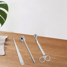 Dolity 3 Adet Mum Wick Giyotin Snuffer Kepçe Kesici Söndüren Aracı Kiti Gümüş (Yurt Dışından)