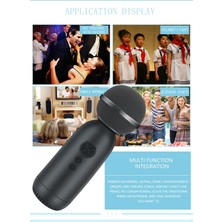 Prettyia 2 In 1 Kablosuz Karaoke Mikrofon Bluetooth 5.0 El Yetişkinleri Kırmızı Için El (Yurt Dışından)