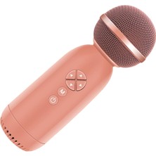 Prettyia 2 In 1 Kablosuz Karaoke Mikrofon Bluetooth 5.0 El Yetişkinleri Kırmızı Için El (Yurt Dışından)