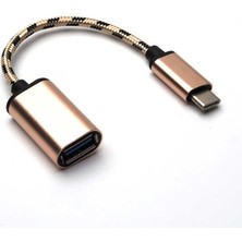 Zore Kablolu Metal Type-C Otg