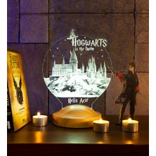 Sevgi Lambası Kişiye Özel Harry Potter Hediyesi Hogwarts, Hogwarts Hediyesi 3D LED Lamba