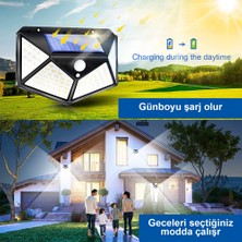 Greentech GT-SL06 Güneş Enerjili Hareket Sensörlü 4 Taraflı LED Aydınlatma