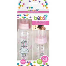 Bebsi Cam Biberon Seti (250ML+125ML) - Pembe