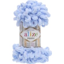 Alize Bernam Butik Alize Puffy El Örgü Ipi Açık Mavi 183