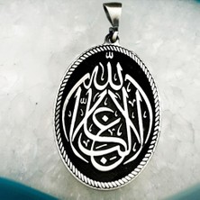Takılingo La Galibe Illallah Allah’tan Başka Galip Yoktur Yazılı 925 Ayar Gümüş Kolye Ucu