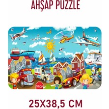 Lipyos Taşıtlar 104 Parça Ahşap Puzzle