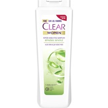 Clear Women Kepeğe Karşı Etkili Şampuan Bitkisel Sentez Aloe Vera & Çay Ağacı Yağı 485 ML