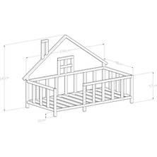 Gi̇Vayo Wood'S Haus Montessori̇ Yatak