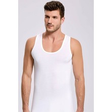 İlke İç Giyim 1608 Erkeklycra Bambu Atlet/beyaz/m