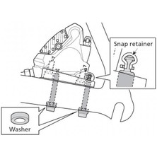 SHIMANO SM-MA-R160 Flat Mount 160mm Bisiklet Disk Fren Arka Kaliper Adaptörü 160mm