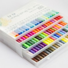Buyfun 100 Renkler Çift Ucu Fırça Kalemler Sanat Işaretleyiciler (Yurt Dışından)