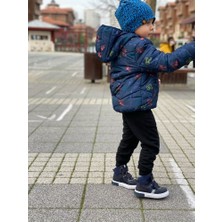 Kids A More Coolest Fitil Kadife Detaylı Deri Erkek Çocuk Bot Lacivert