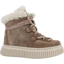 Kids A More Adia Nubuk Peluş Kürklü Kız Çocuk Bot Kum Rengi