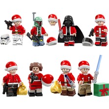 Simba 8 Parça Noel Edition Star Wars Monte Yapı Taşları Minifigures Fırtına Askerler Bebek Oyuncakları (Yurt Dışından)