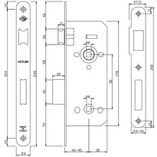 Metlox Sessiz Kilit Wc Oval Parlak Krom 40-23 mm Oval