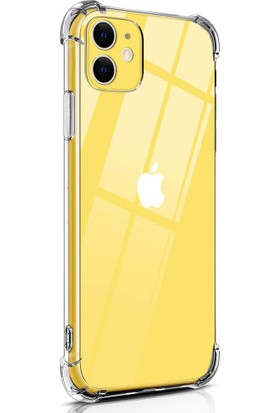 i-Veys Apple iPhone 12 Kılıf Köşe Korumalı Airbag Darbe Emici Anti Shock Olex Clear Case Şeffaf