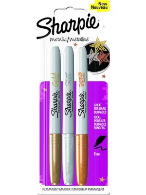 Sharpie Metalik Permanent Marker 3 Renk