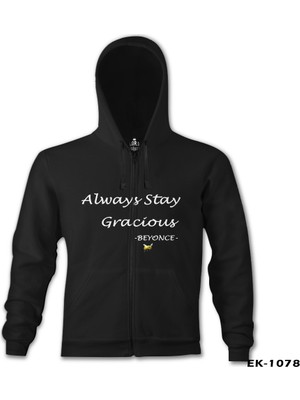 Lord T-Shirt Beyonce - Gracious Siyah Erkek Kapşonlu