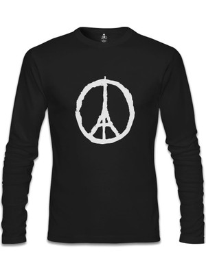 Lord T-Shirt Paris - Peace Siyah Erkek Sweatshirt