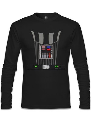 Star Wars - Darth Vader Armor Siyah Erkek Sweatshirt
