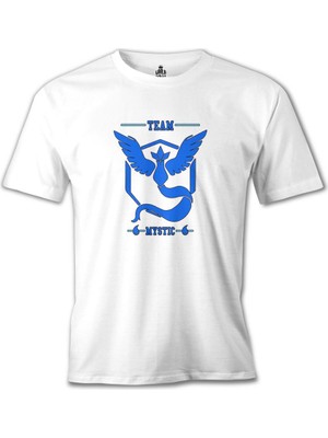 Pokemon Go - Team Mystic Beyaz Erkek Tshirt