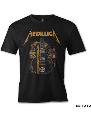 Metallica - Guitar In Sand Siyah Erkek Tshirt