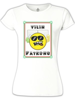 Yılın Patronu Beyaz Bayan Tshirt