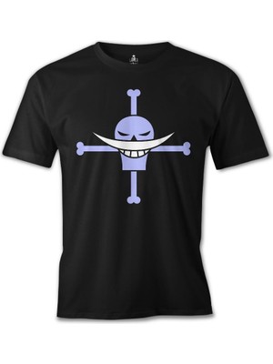 One Piece - Roger Siyah Erkek Tshirt
