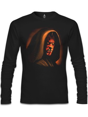 Darth Maul Siyah Erkek Sweatshirt