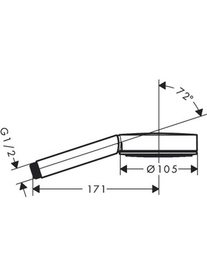 Hansgrohe Pulsify S El Duşu 105 1jet 24120000