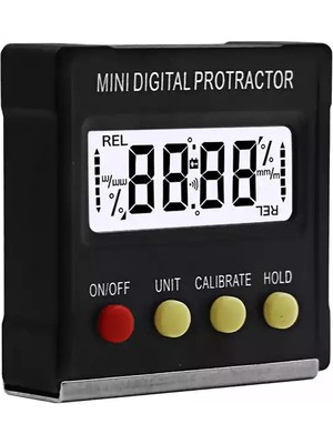 Bmk Electro Ankara 360 Derece Mini Dijital Protraktor Mıknatıslı Eğim Açı Ölçer 49