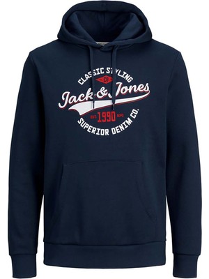 Jack & Jones Erkek Kapşonlu Sweatshirt 12189736