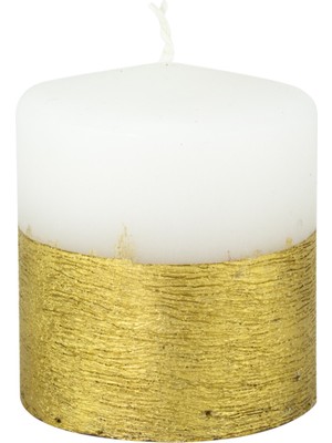 Missi 7x8 cm Altın Taramalı Mum